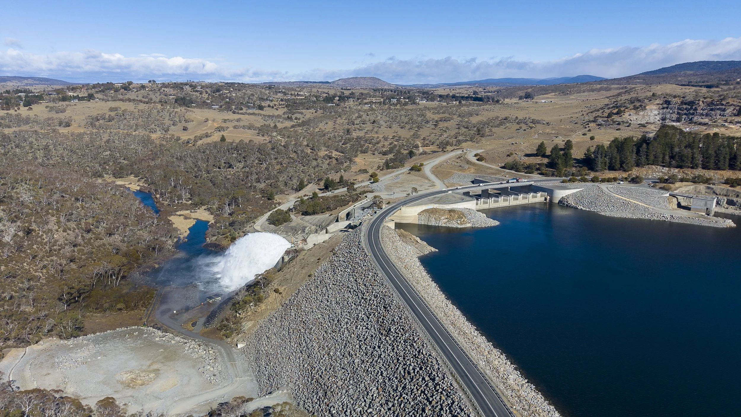 The Snowy River, Jindabyne Dam, and LAke Jindabyne