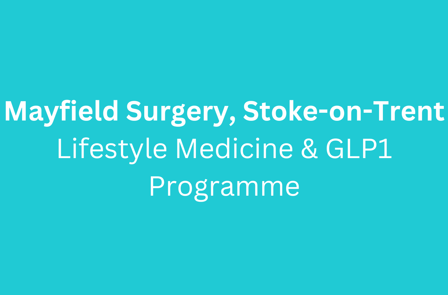 Combining Lifestyle Medicine with GLP1 treatment to deliver strong metabolic outcomes