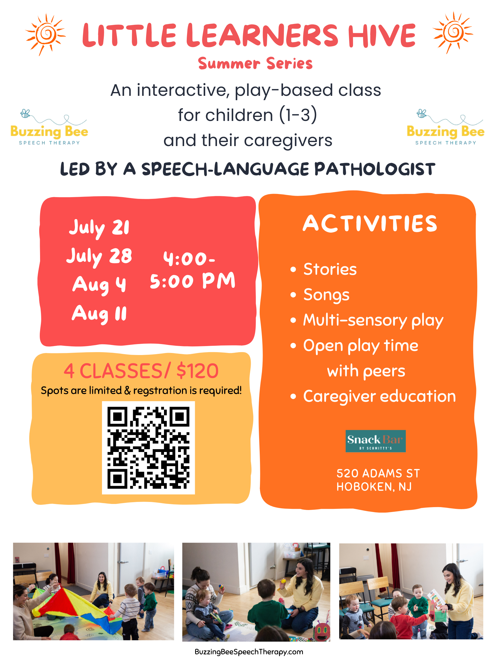 Mommy and Me classes Hoboken NJ
Speech therapy in Hoboken, NJ
Mommy and Me baby classes
Play classes Hoboken, NJ