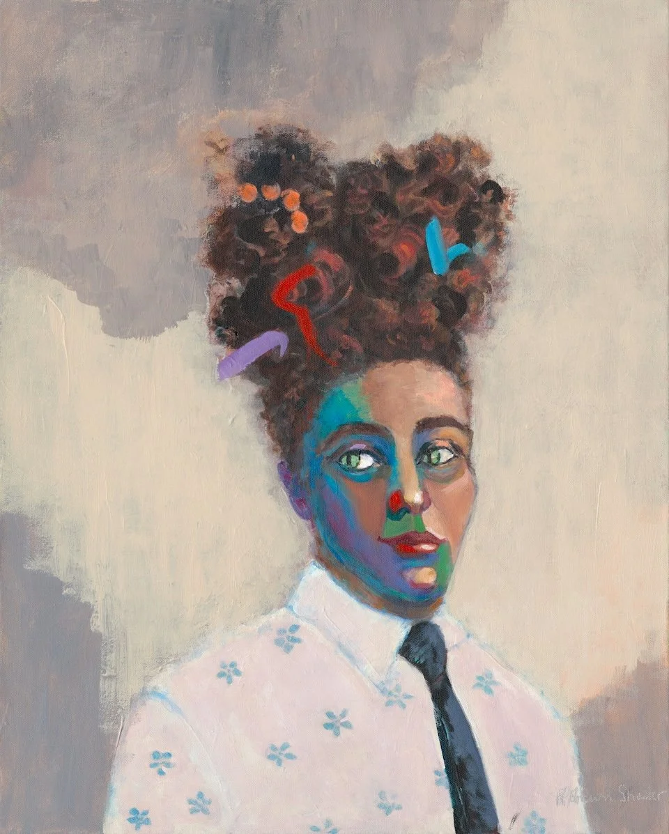 Person of Choice, acrylic portrait on canvas by Roberta Shader celebrating individuality and self-expression