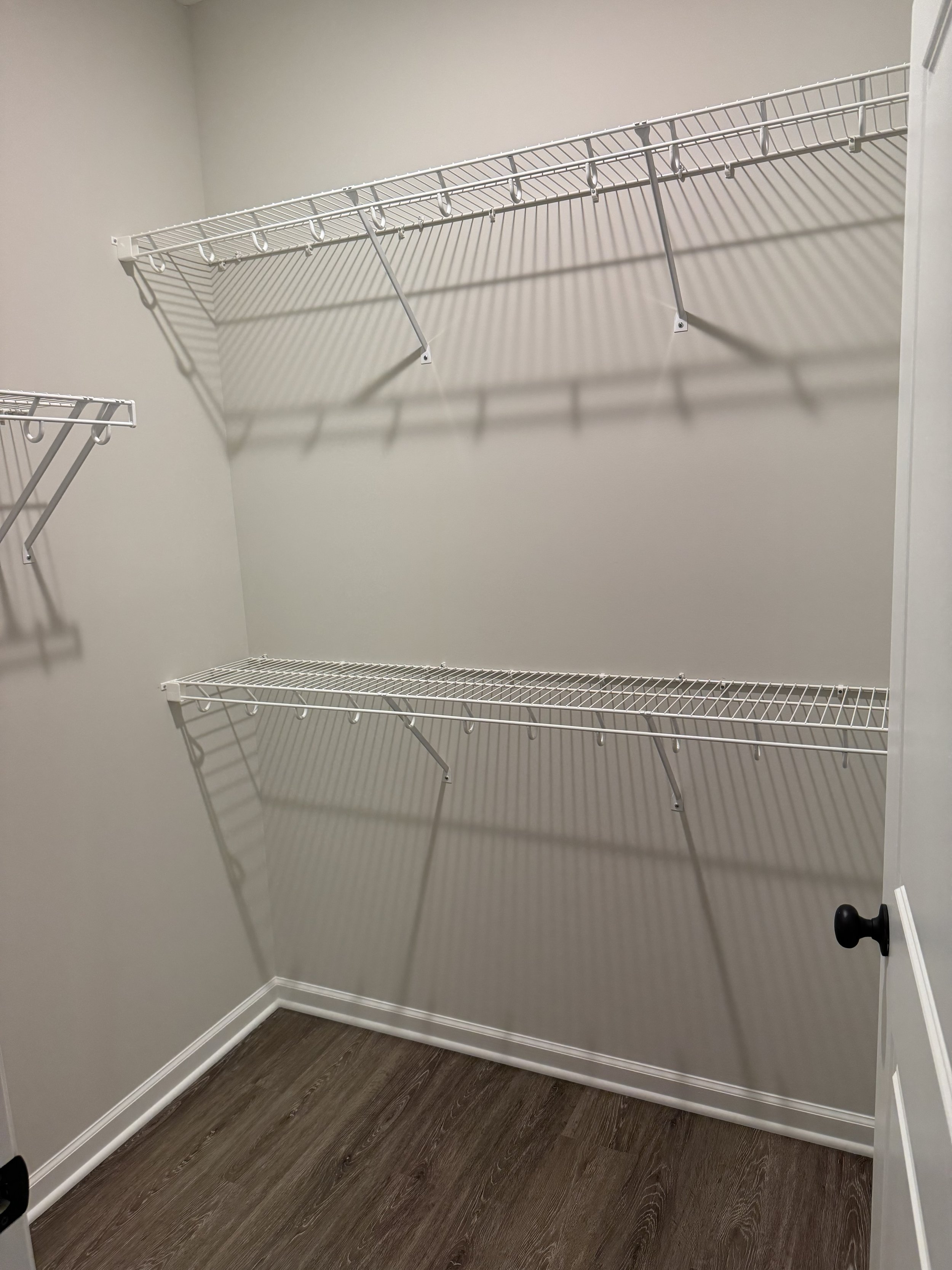 Functional open closet design.