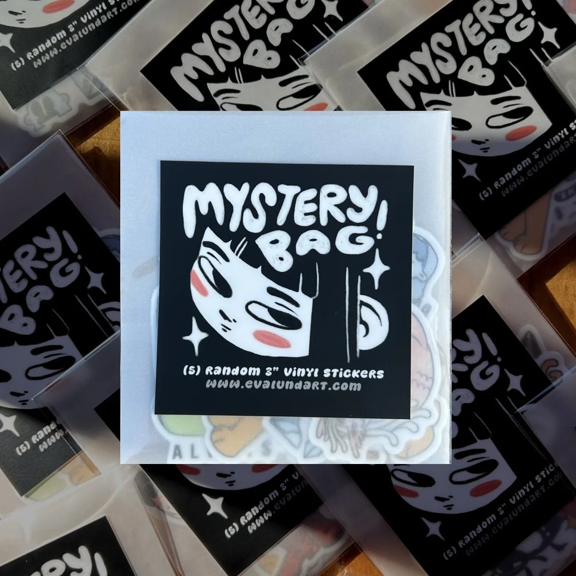 Sticker pack available at retail locations