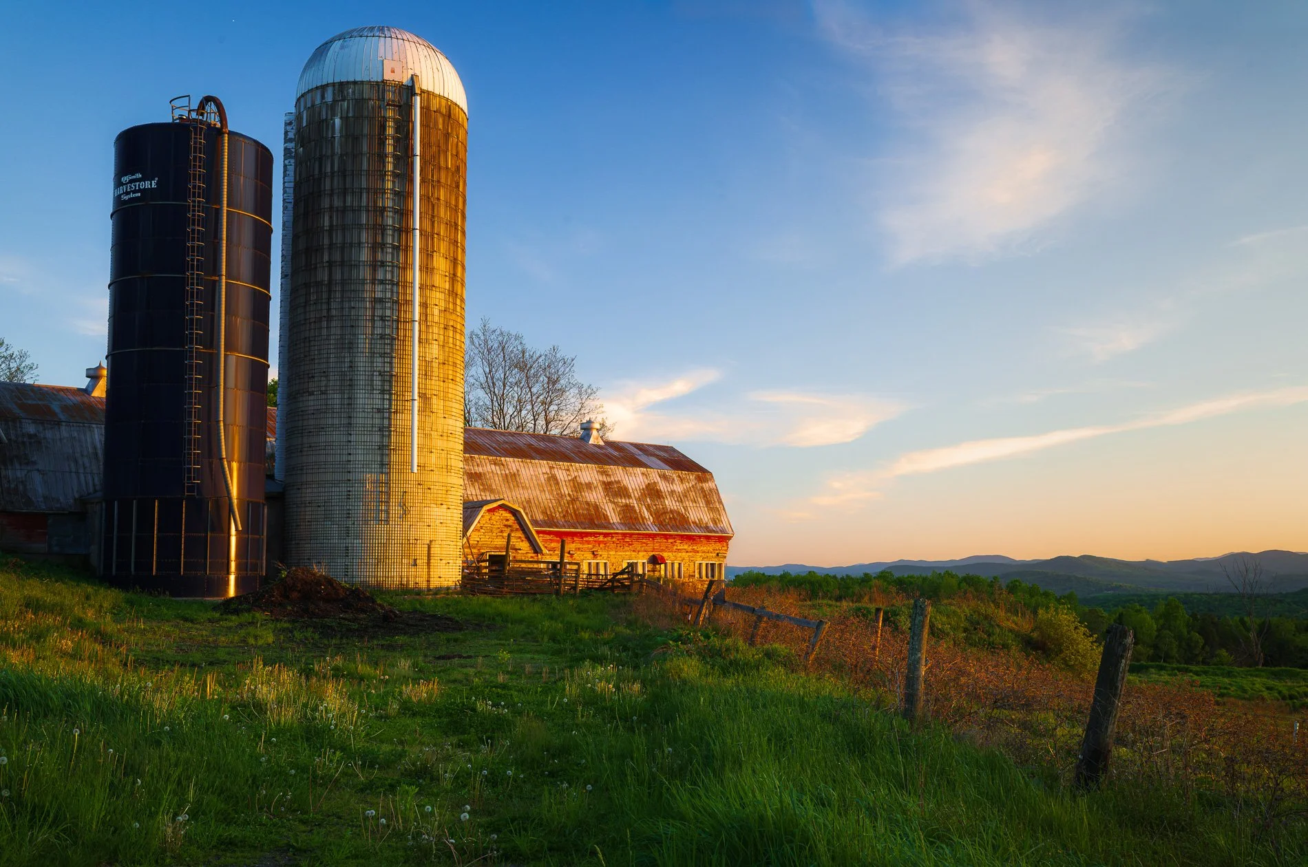 Vermont Barn Spring Sunset