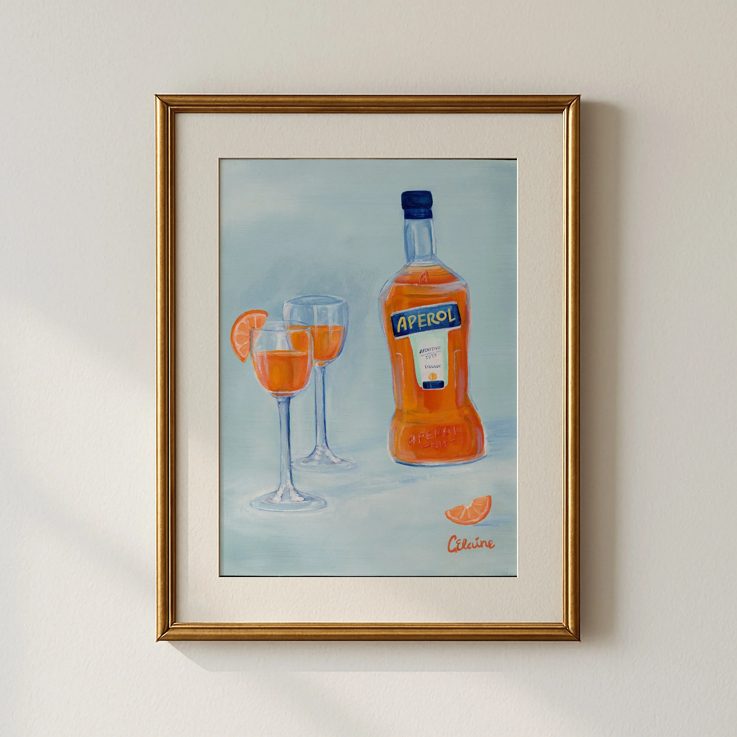 Spotlight of the day: Aperol Spritz 🍊 shop prints and make your bar cart or your kitchen nook feel like euro summer vibes all year round 🧡
.
.
.
.
#barcart #decor #aperolspritz #europesummer #wallart
