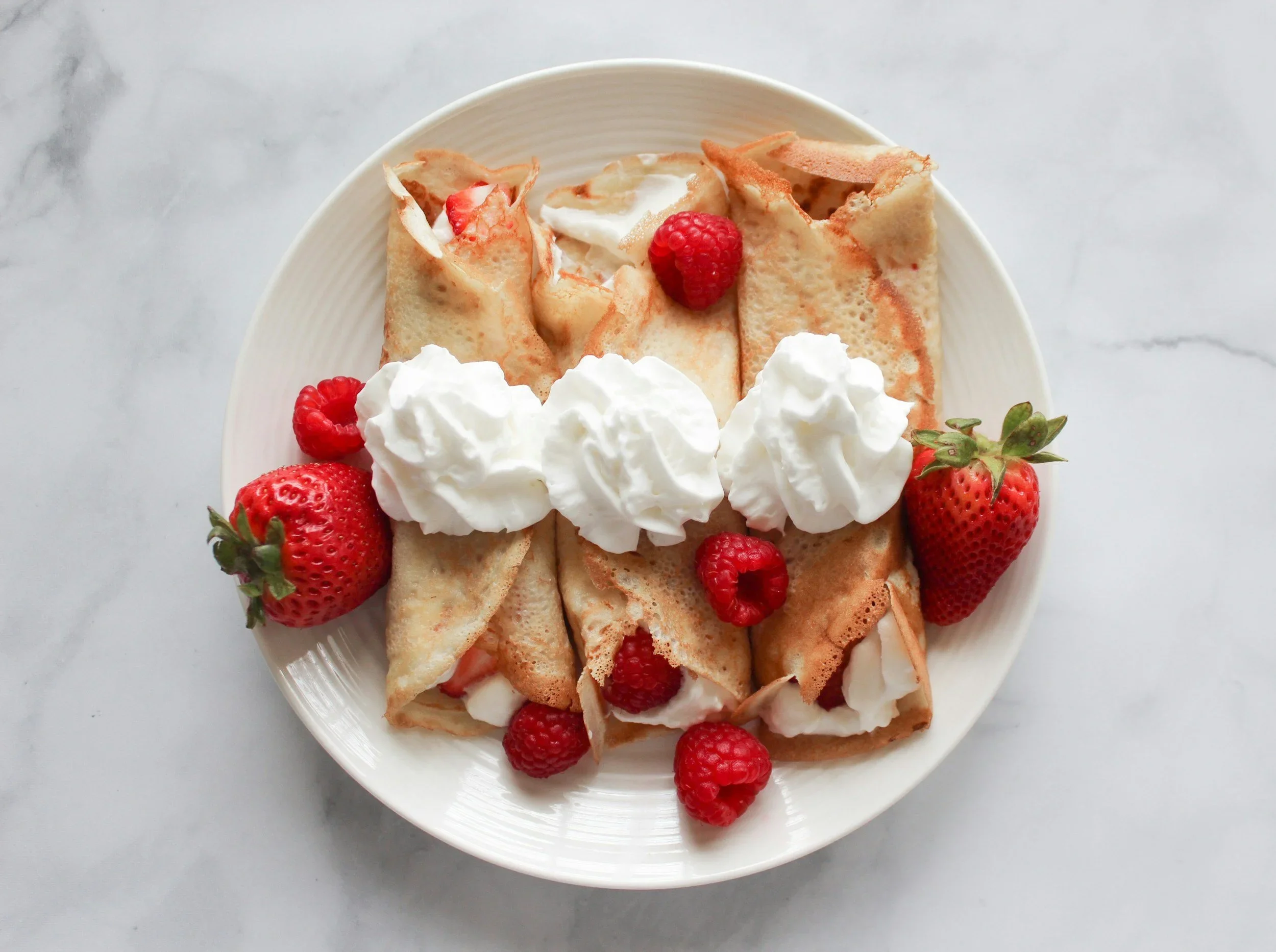 Strawberry &amp; Cream Crêpes
