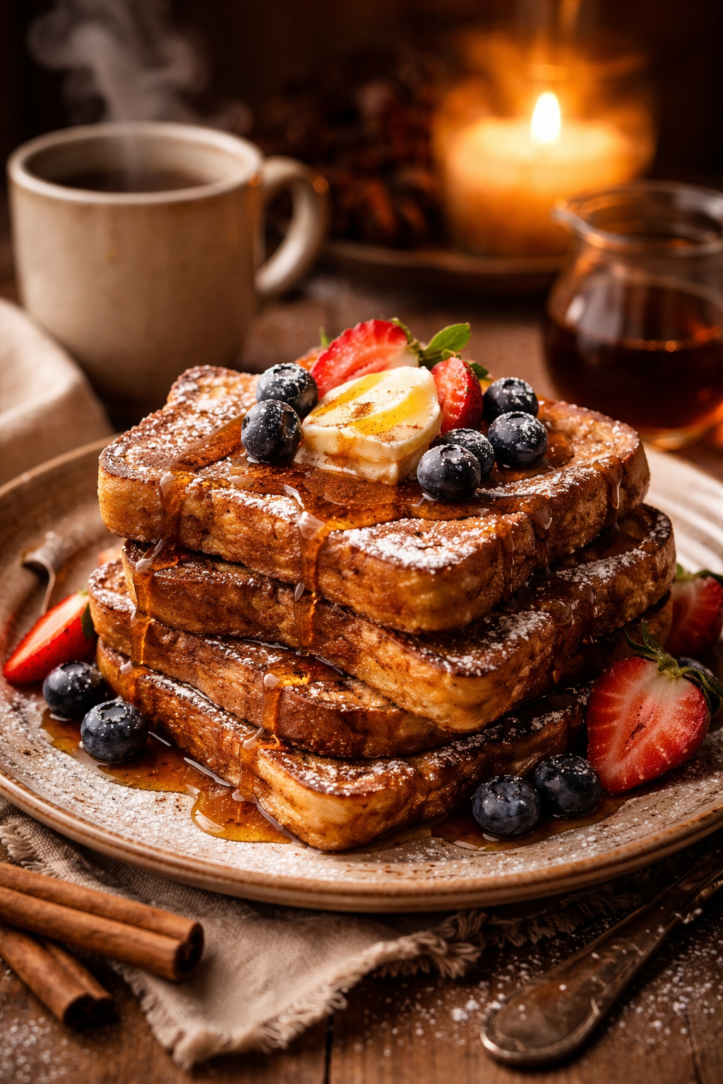 Cinnamon French Toast with berries
