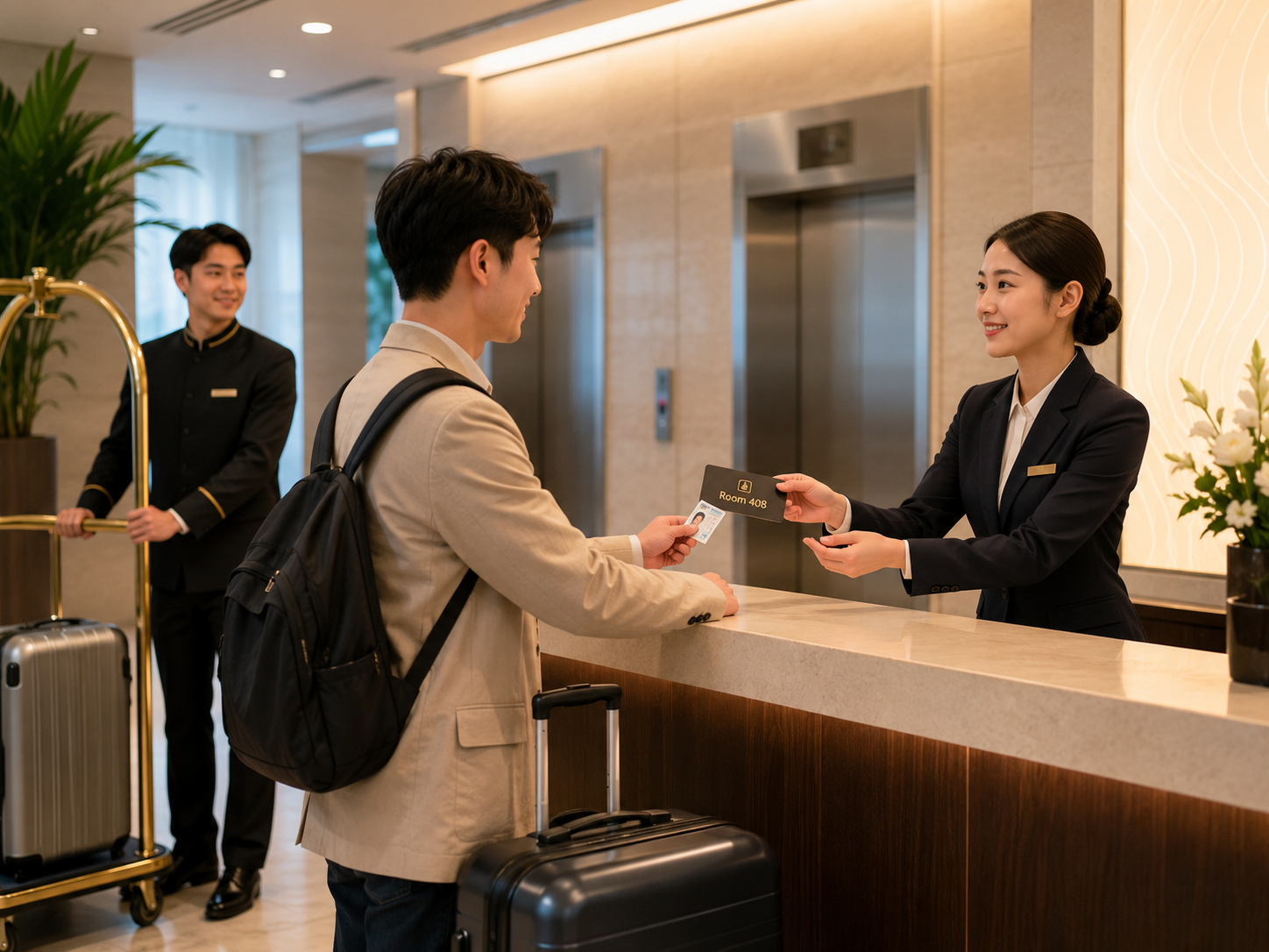Hotel Check-in / ホテルのチェックイン