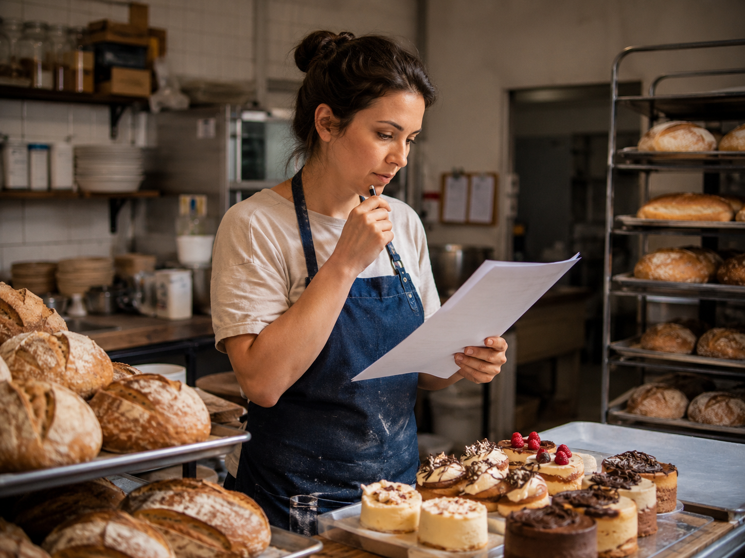 The Small Bakery's Big Order reading card image