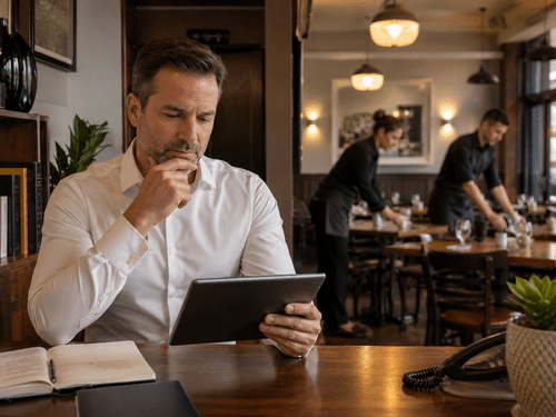 The Restaurant Review Crisis reading card image