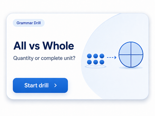 All vs Whole Anchor Drill — quantity or complete unit?
