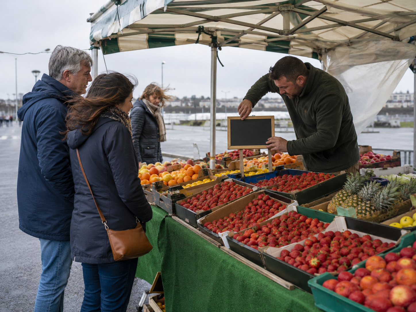 The Weekend Market Stall reading card image