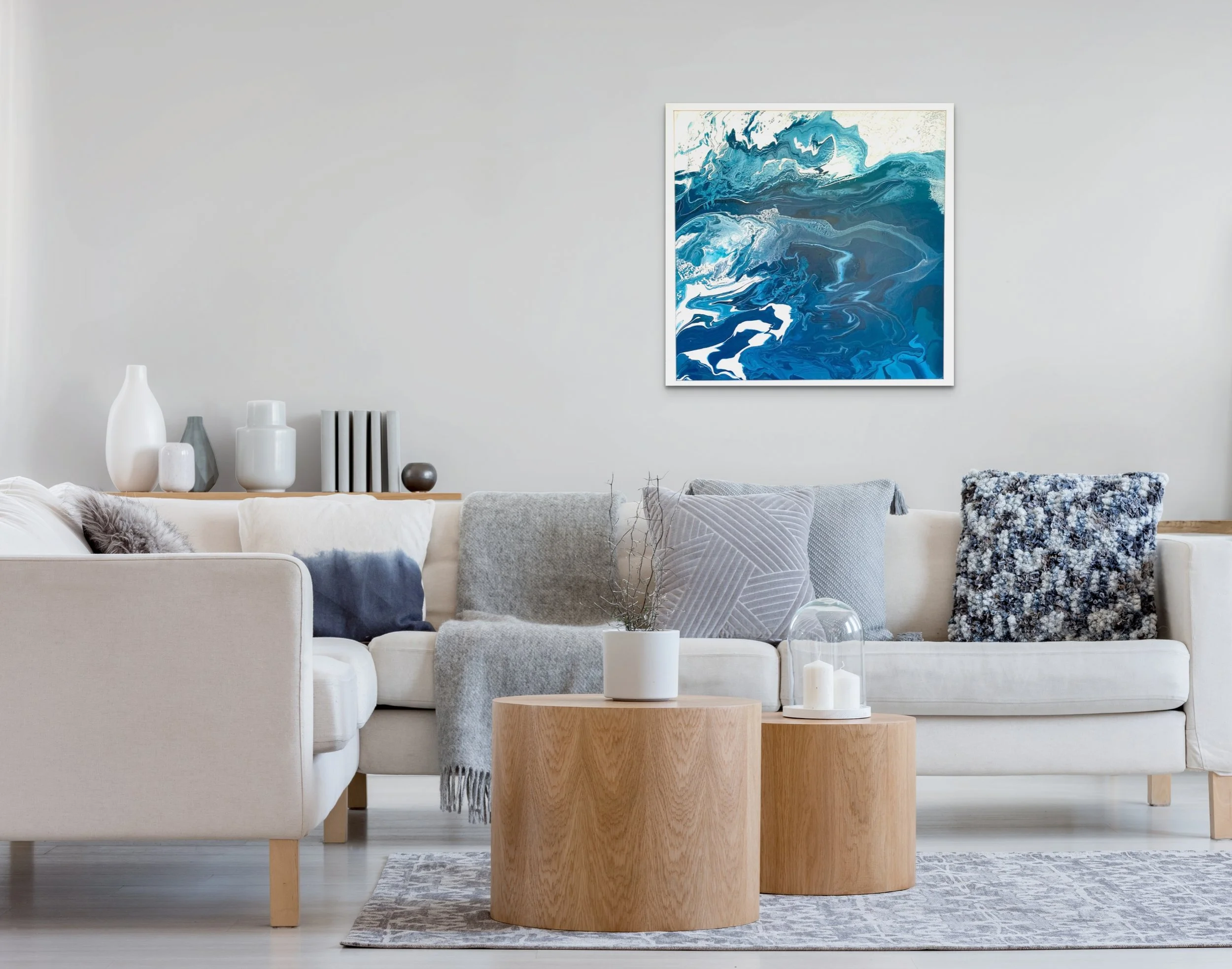 Power In The Flow | Acrylic on Canvas | 78cm x 78cm | $1,800