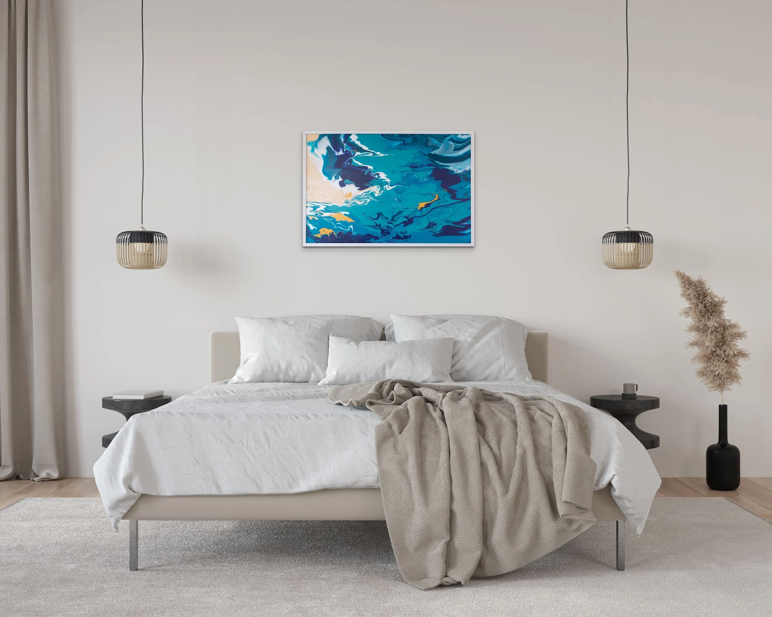 Shark Alley | Acrylic on Canvas | 64cm x 90cm | $1,200