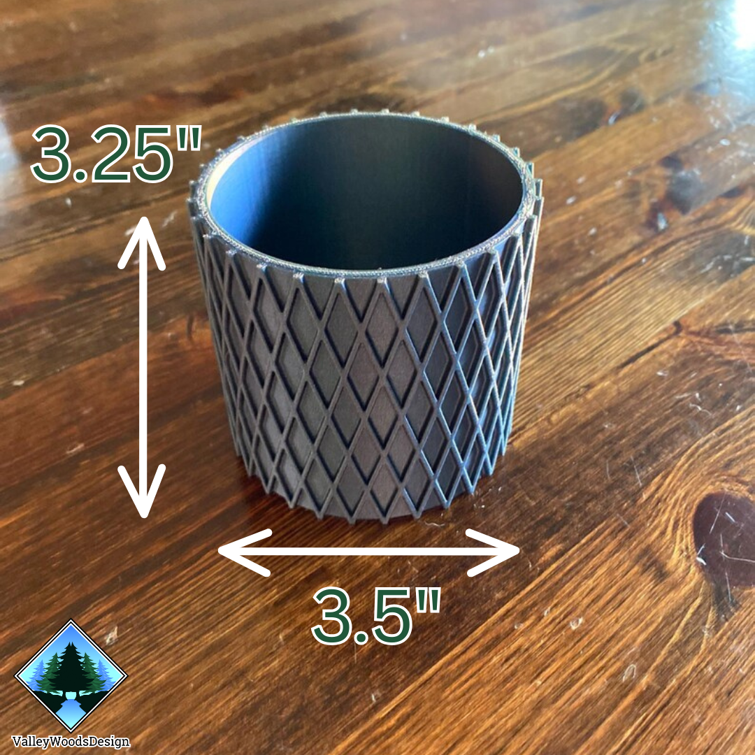 Geometric desk vase for pencils or decor dimensions