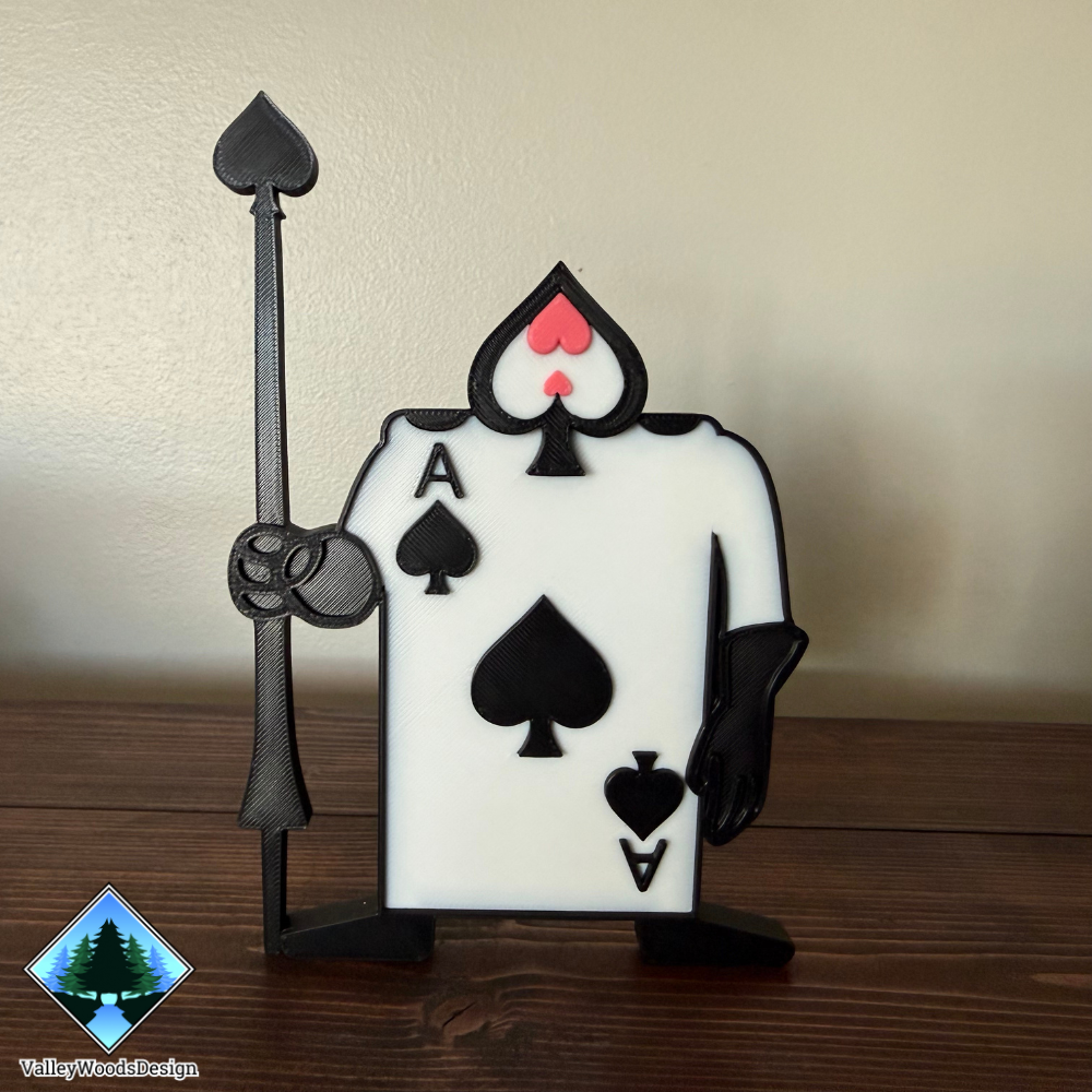 alice in wonderland card soldiers spade