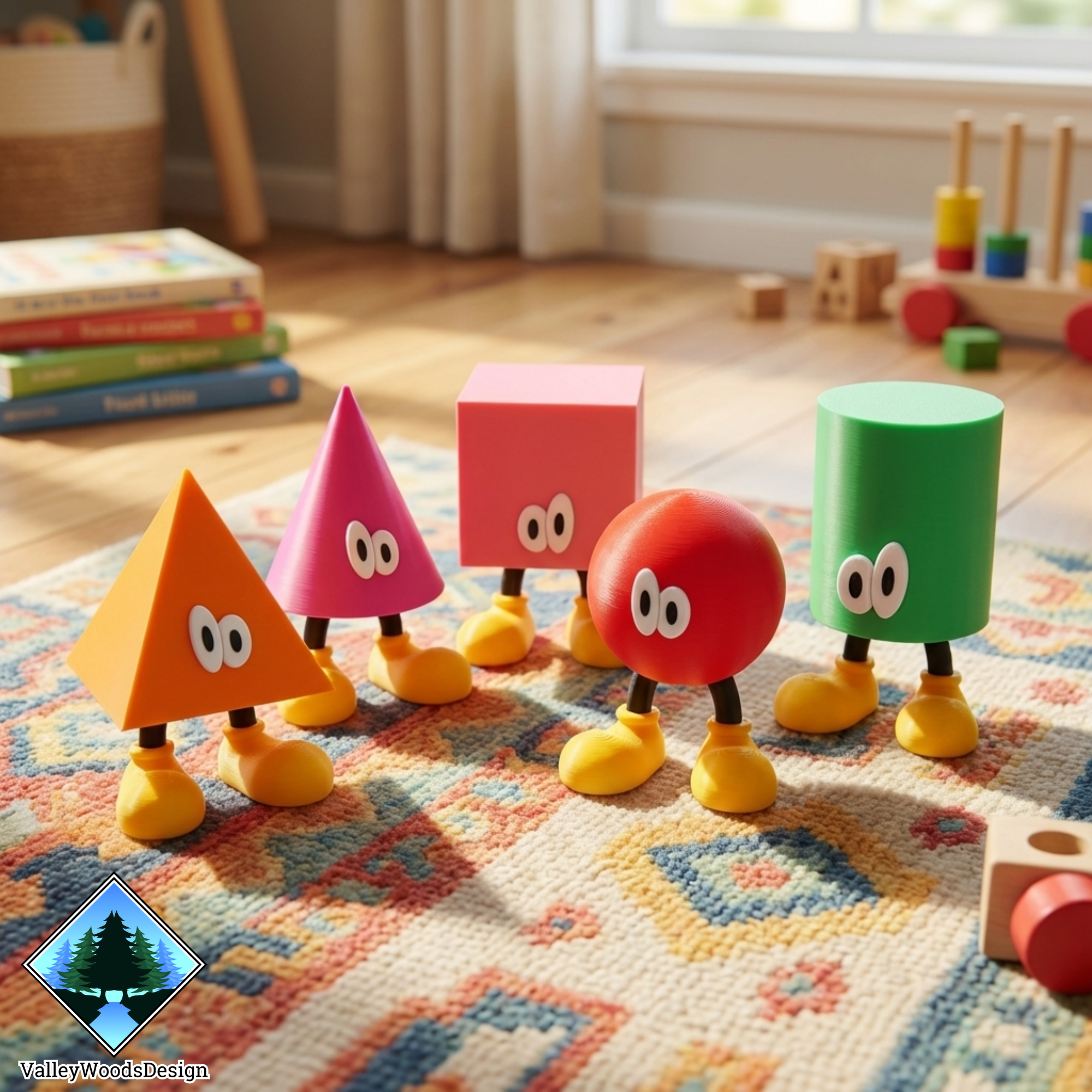 Mickey Mouse Clubhouse Shape Pets square, sphere, cone, cylinder, and pyramid characters