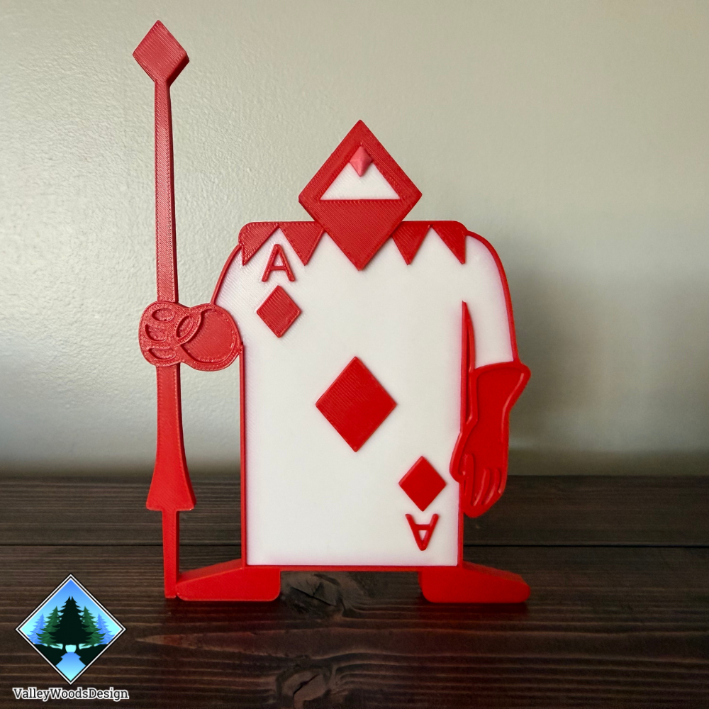 alice in wonderland card soldiers diamond