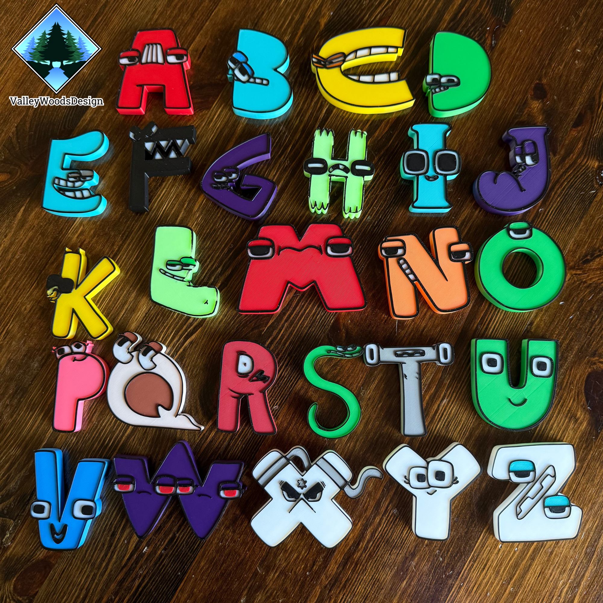 Alphabet Lore Inspired Character Set