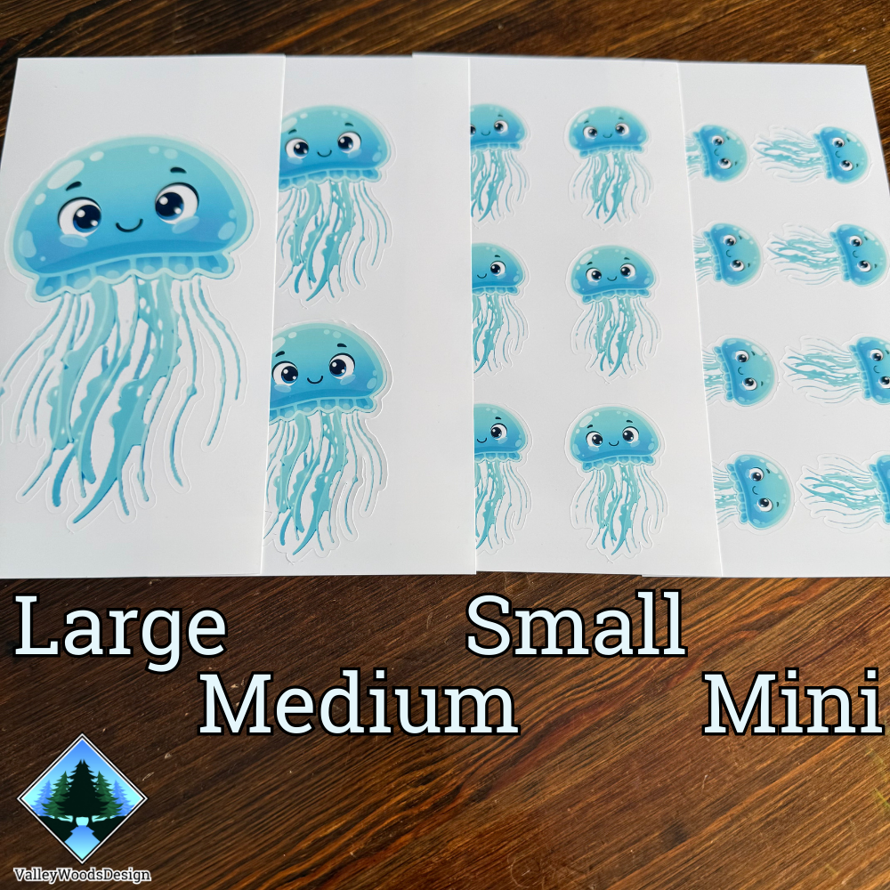 multiple custom stickers inch