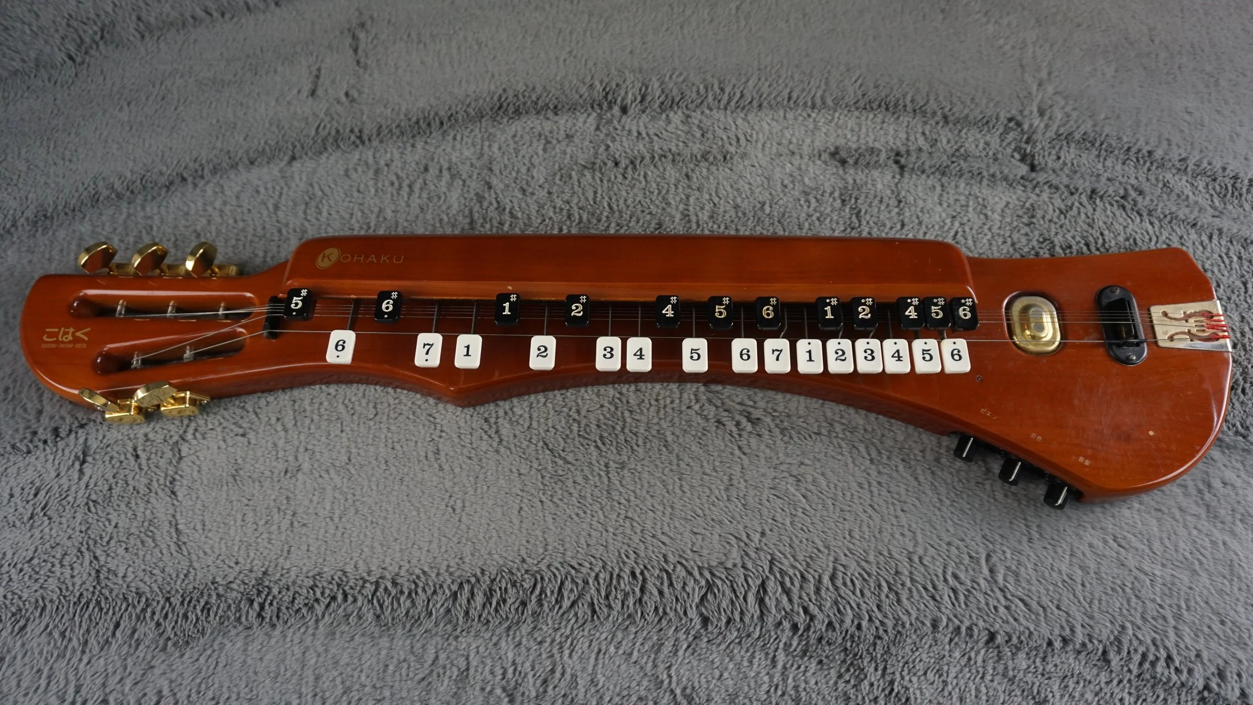 Vintage Suzuki Kohaku Taisho-Goto (Taisho Koto) w/ Pickup & Original Case – Made in Japan