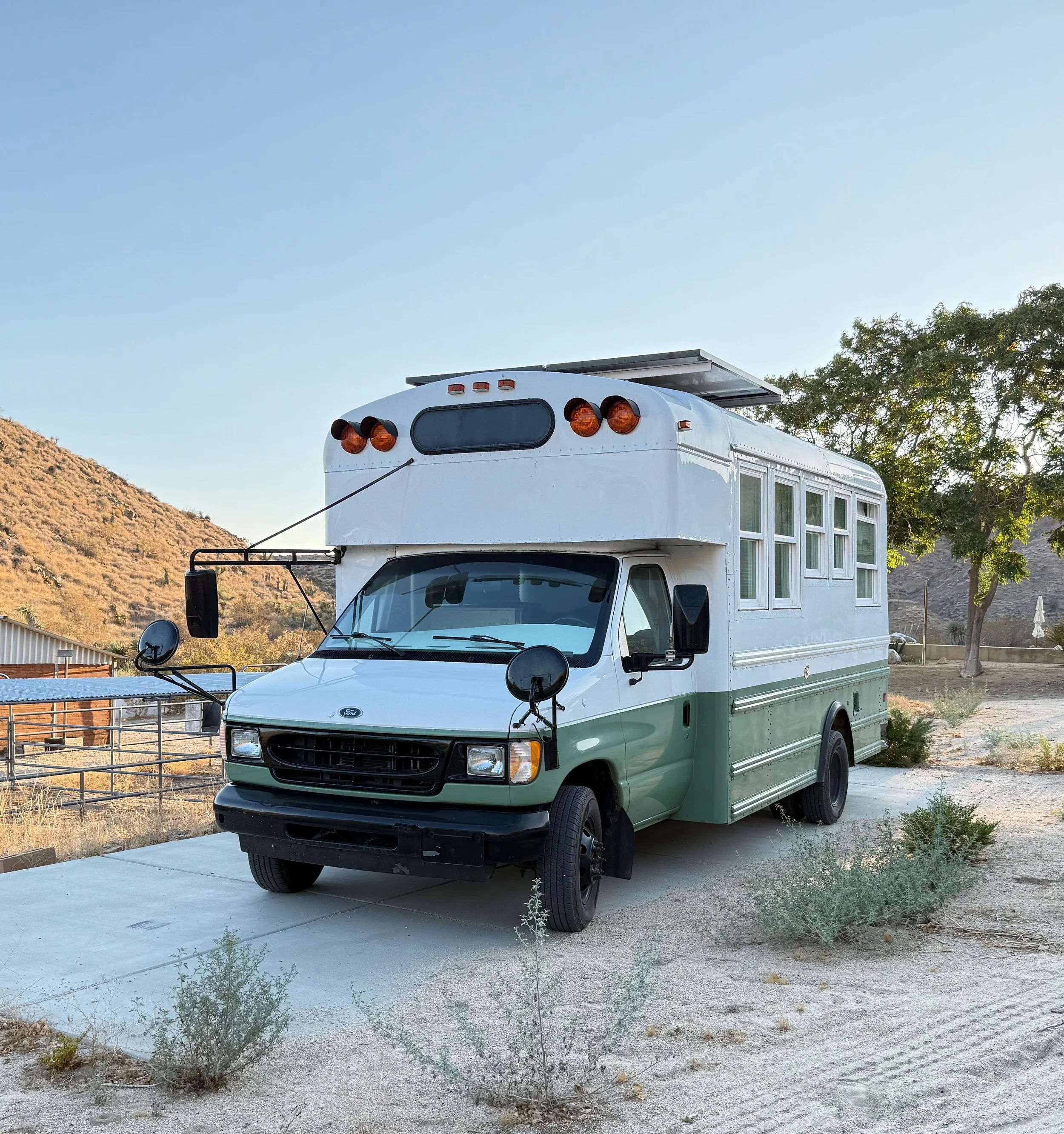 Converted short bus school bus