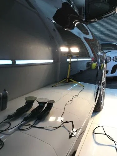 Paint correction service removing swirl marks on vehicle in Kannapolis NC