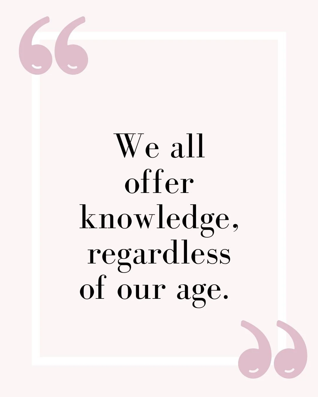 Age is Only a Number