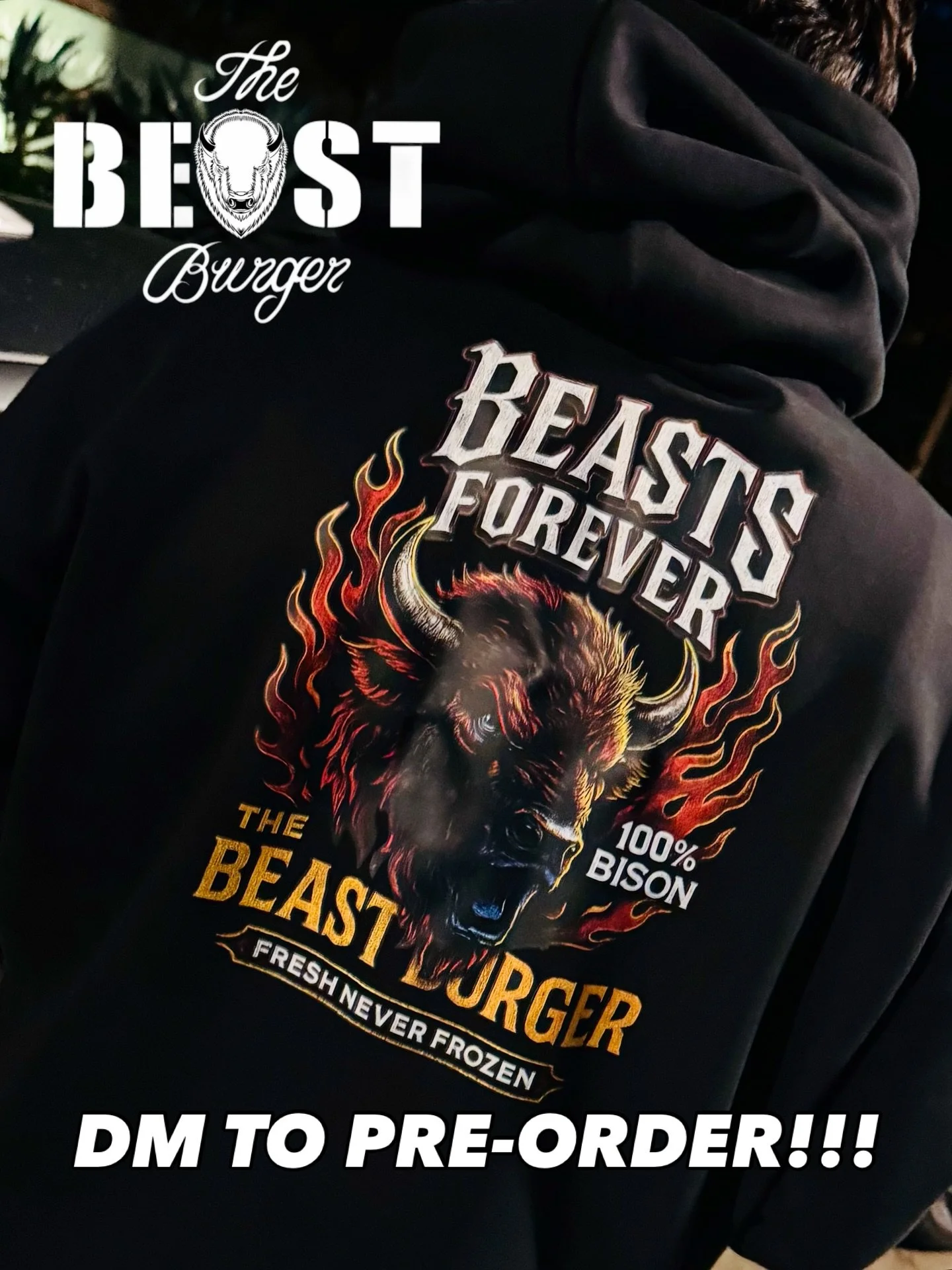 🔥 BEAST FOREVER HOODIES &mdash; PREORDERS LIVE NOW 🔥

The lifestyle doesn&rsquo;t stop at the food truck &mdash; it lives in you.
Perfect for the gym, for going out, or for repping The Beast Burger LA wherever you go 🐃

💵 Only $50 &mdash; premium