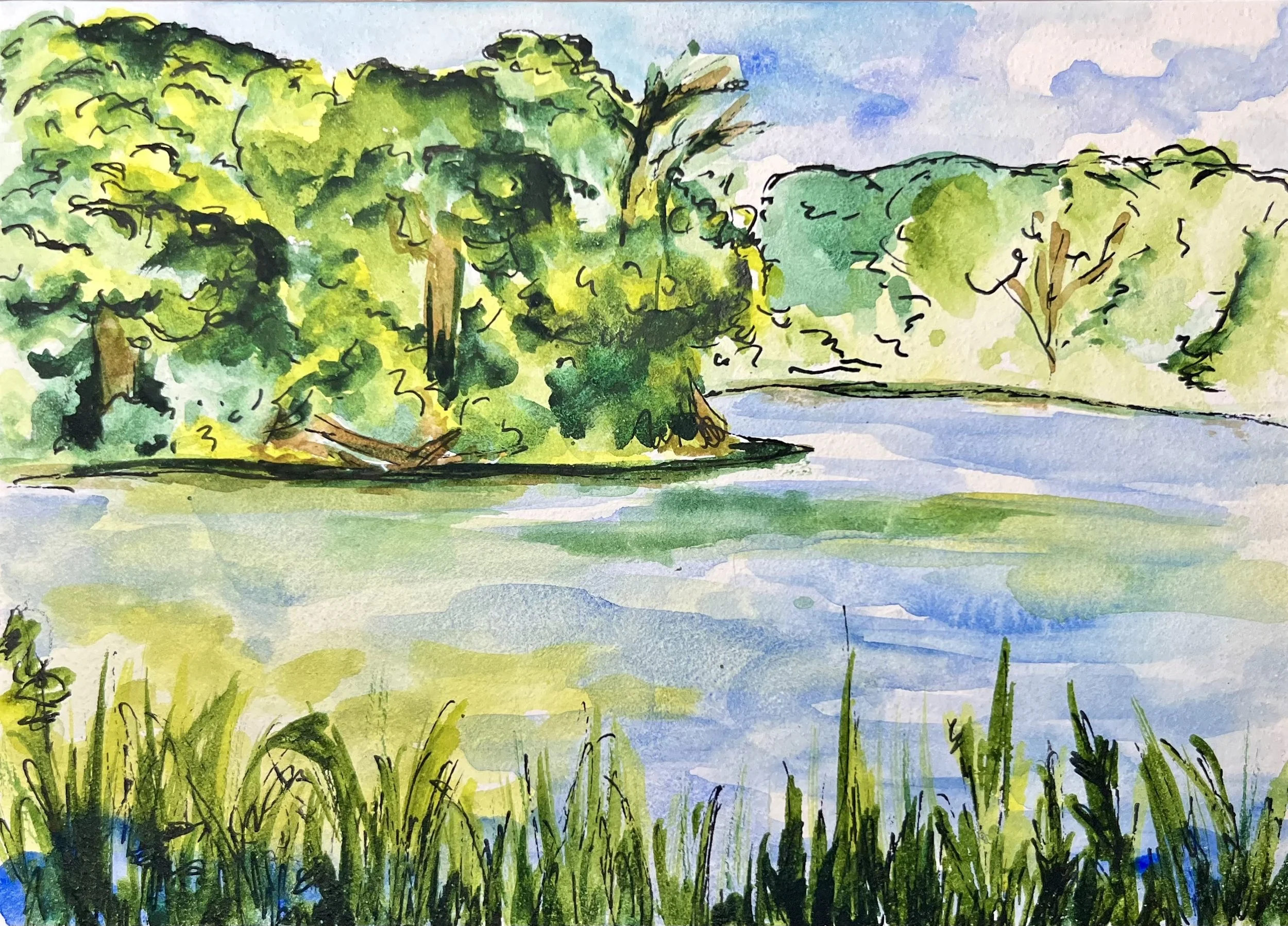 Beverly Lake - Hoffman Estates, IL • 5"x7" • 2026