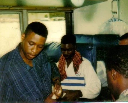 Pat Patricks  and Ian Mitchell on bus trip.jpg