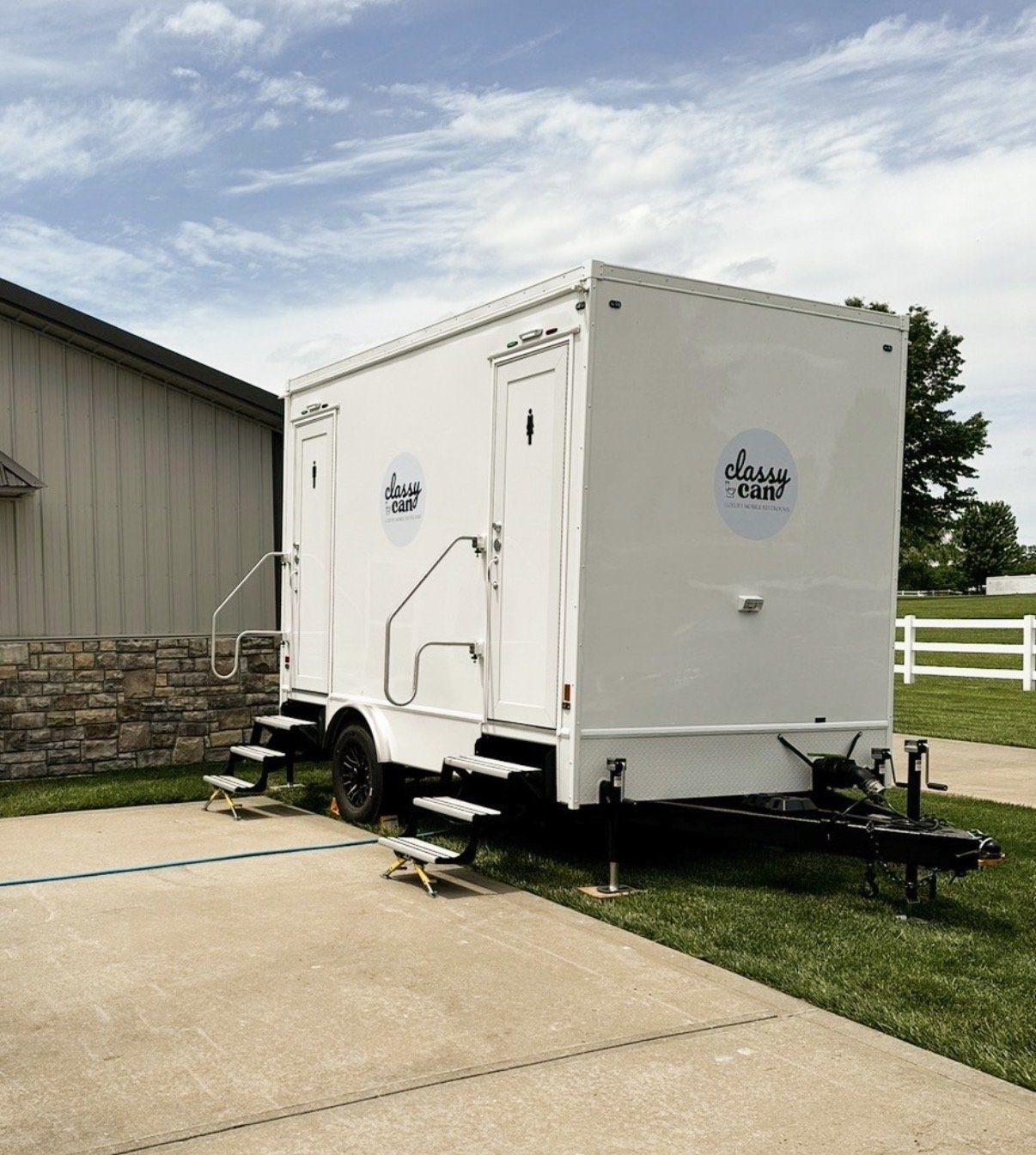 2-stall restroom trailer