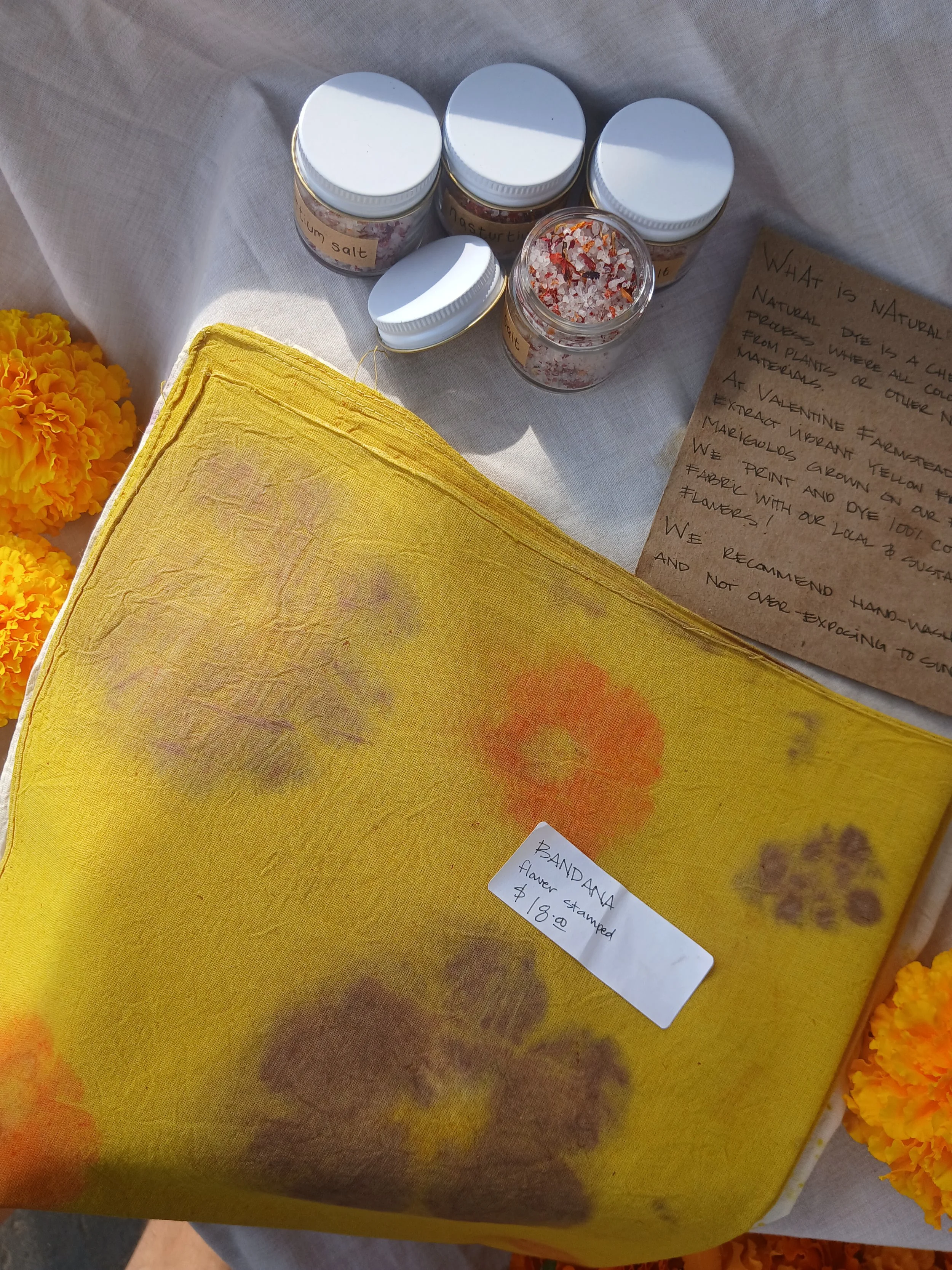 Natural Dyeing with Marigolds