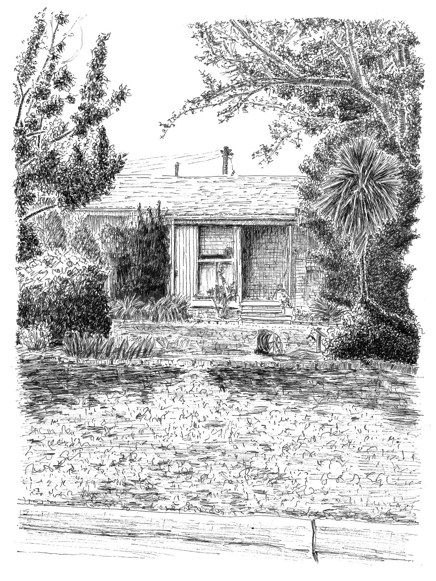 Canberra Ex-Govvy drawing

#midcenturymodern #houseportrait