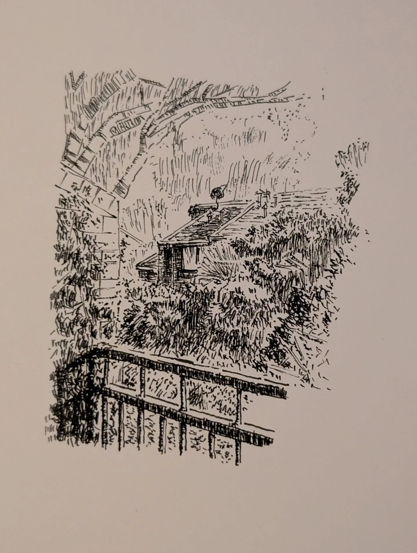 Sketch from the balcony

#midcenturymodern #urbansketching #Canberra #Inktober2025