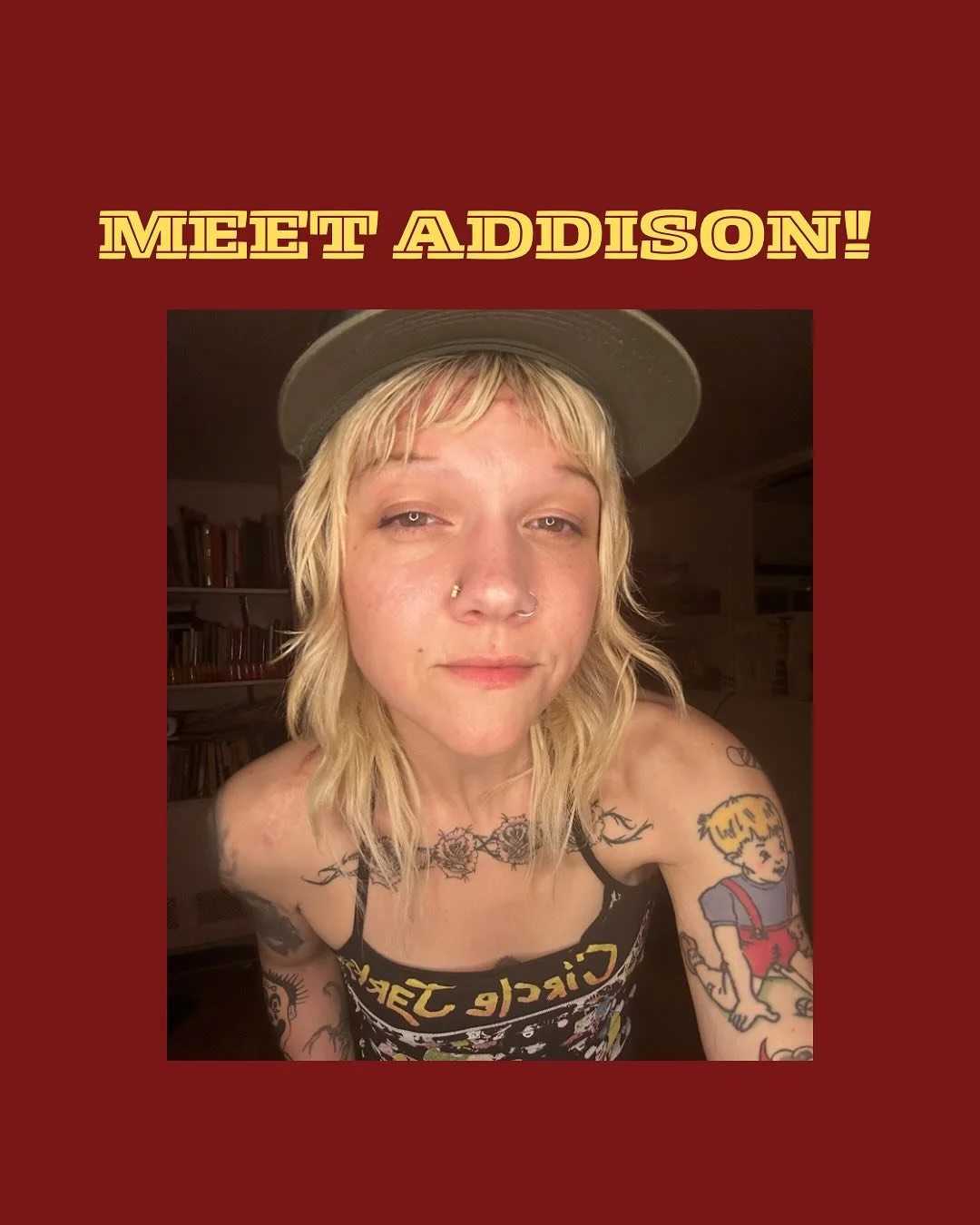 MEET ADDISON! Life gets messy but Addison&rsquo;s haircuts are perfect. With nearly 20 years of experience, including a decade serving the vibrant community of New York City, she&rsquo;s dedicated her life to creating one of a kind, alternative looks