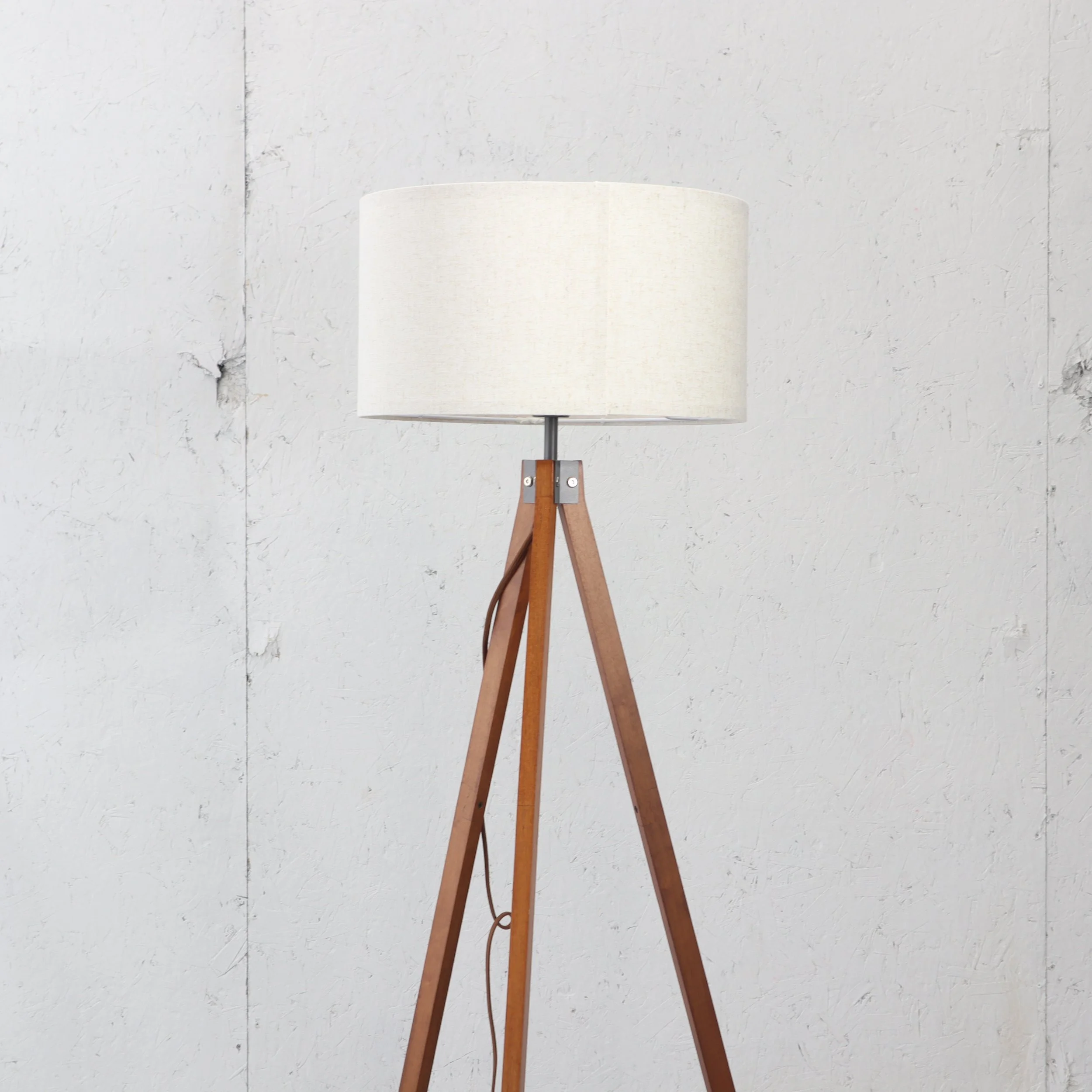 Wood Tripod Floor Lamp