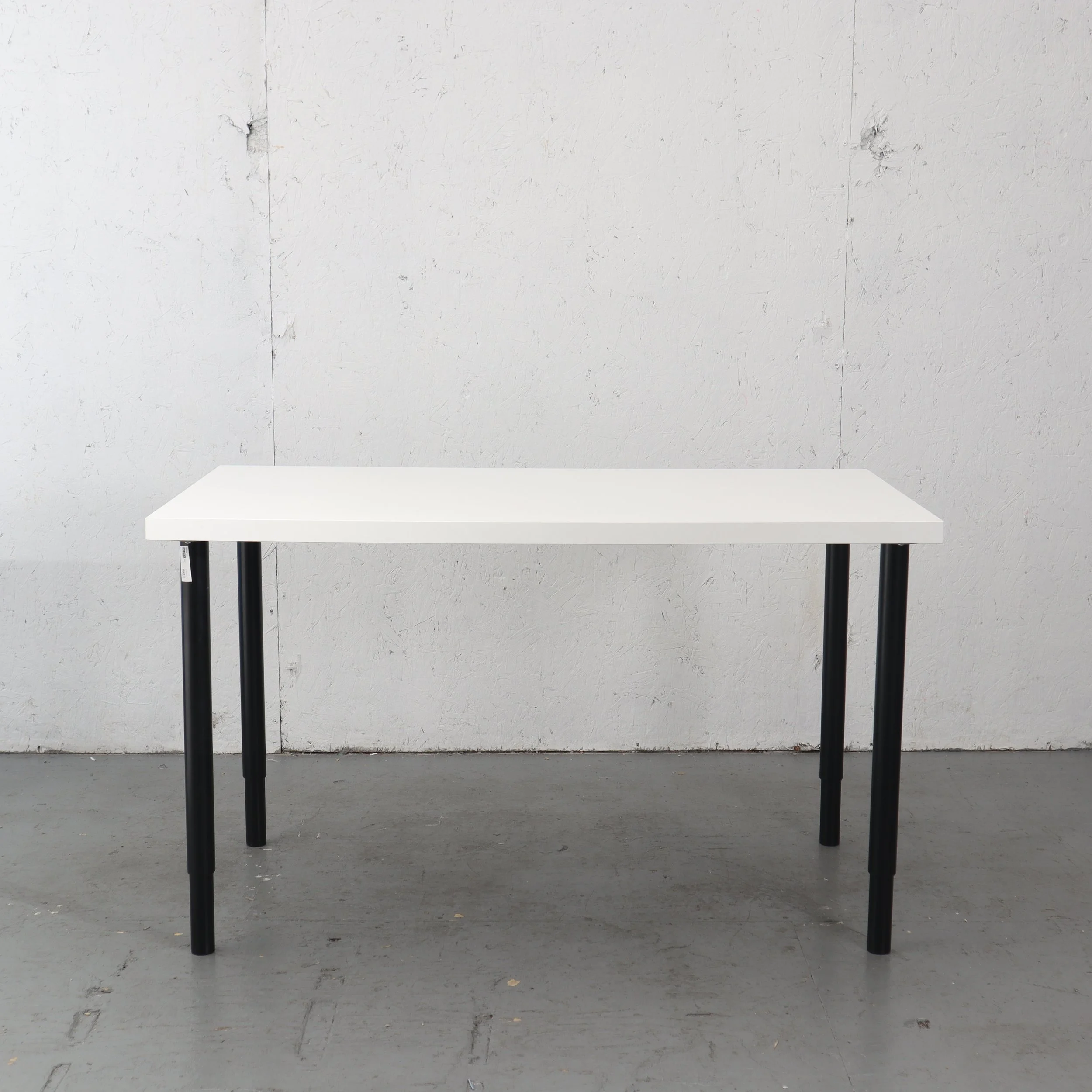 White Desk with Height Adjustable Legs