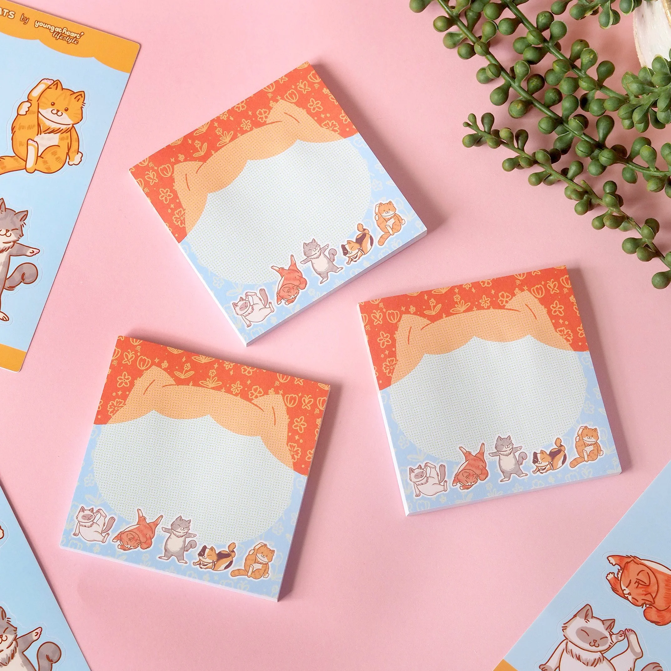 Yoga Cat Sticky Note
