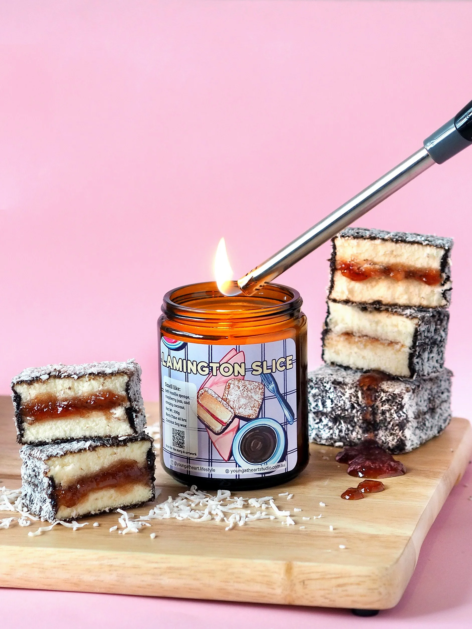 Lamington Slice Candle