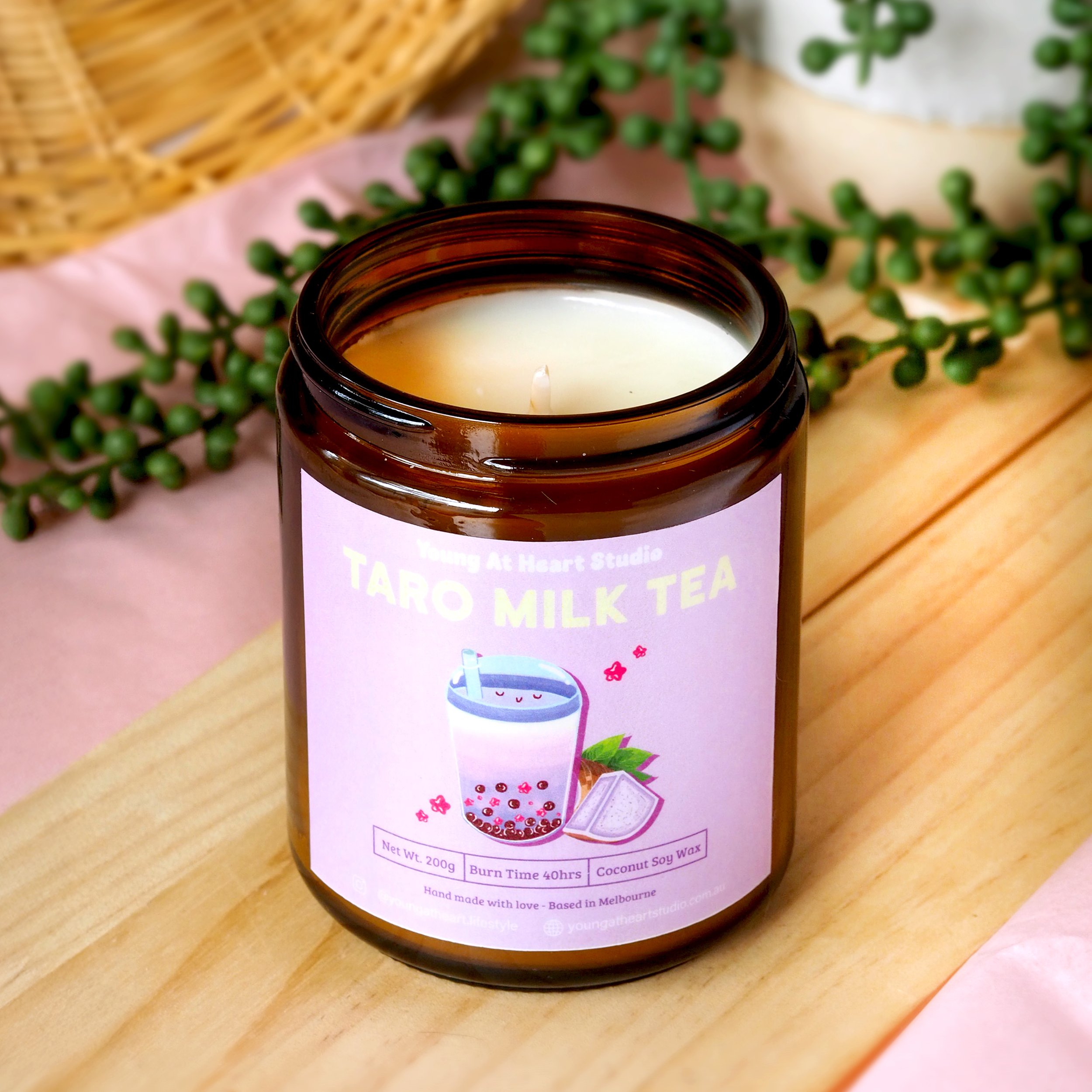 Taro Milk Tea Candle
