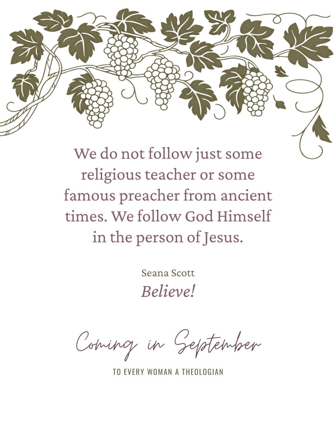 There are a lot of great philosophers and teachers in human history. 

But Jesus is much more than just another teacher&mdash;He is God. 

Get ready to see Jesus afresh this September. 

#Believe #BibleStudy #Devotion #Devotional