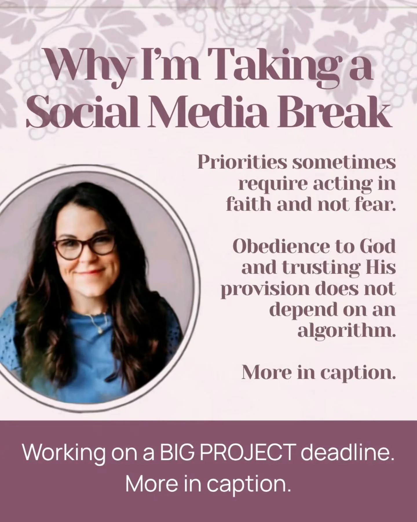 There is a voice in my head that keeps pushing me, "Post, post, post." "If you don't post, you won't grow." "Just reuse content you already have." "You started 40 days in the Gospel of John, you need to finish.&quot