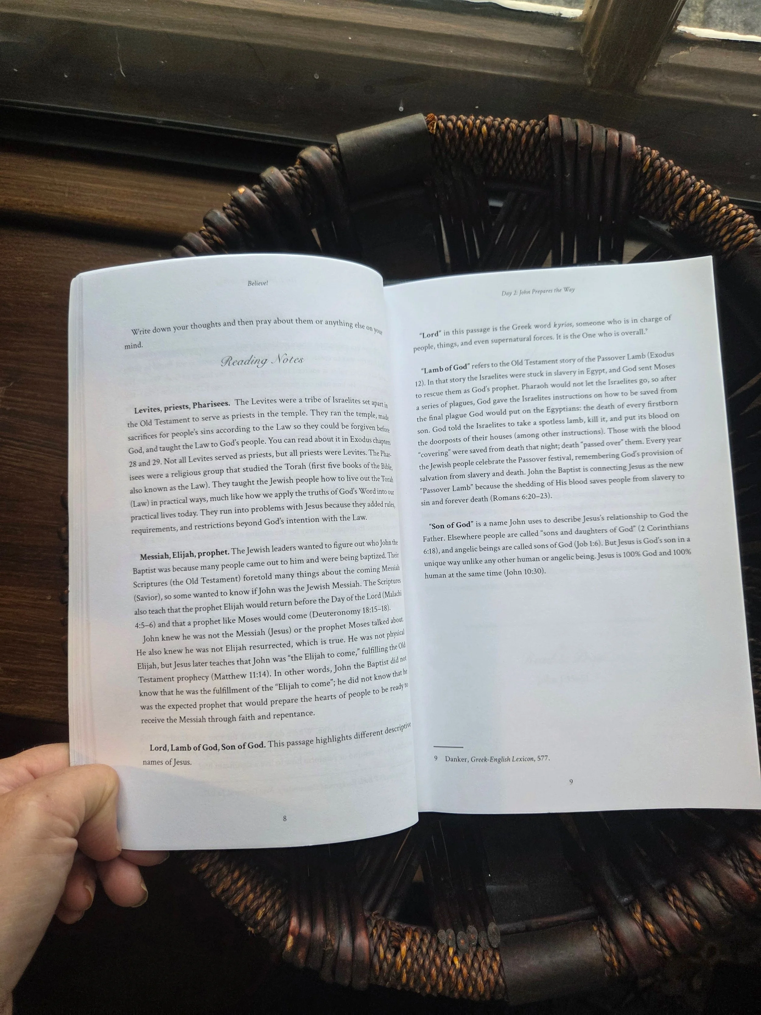 Reading notes to unpack cultural and theological insights.