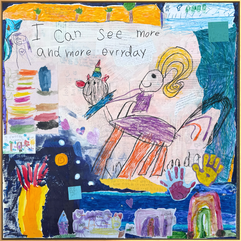 "Isla & Mayzie" 36x36