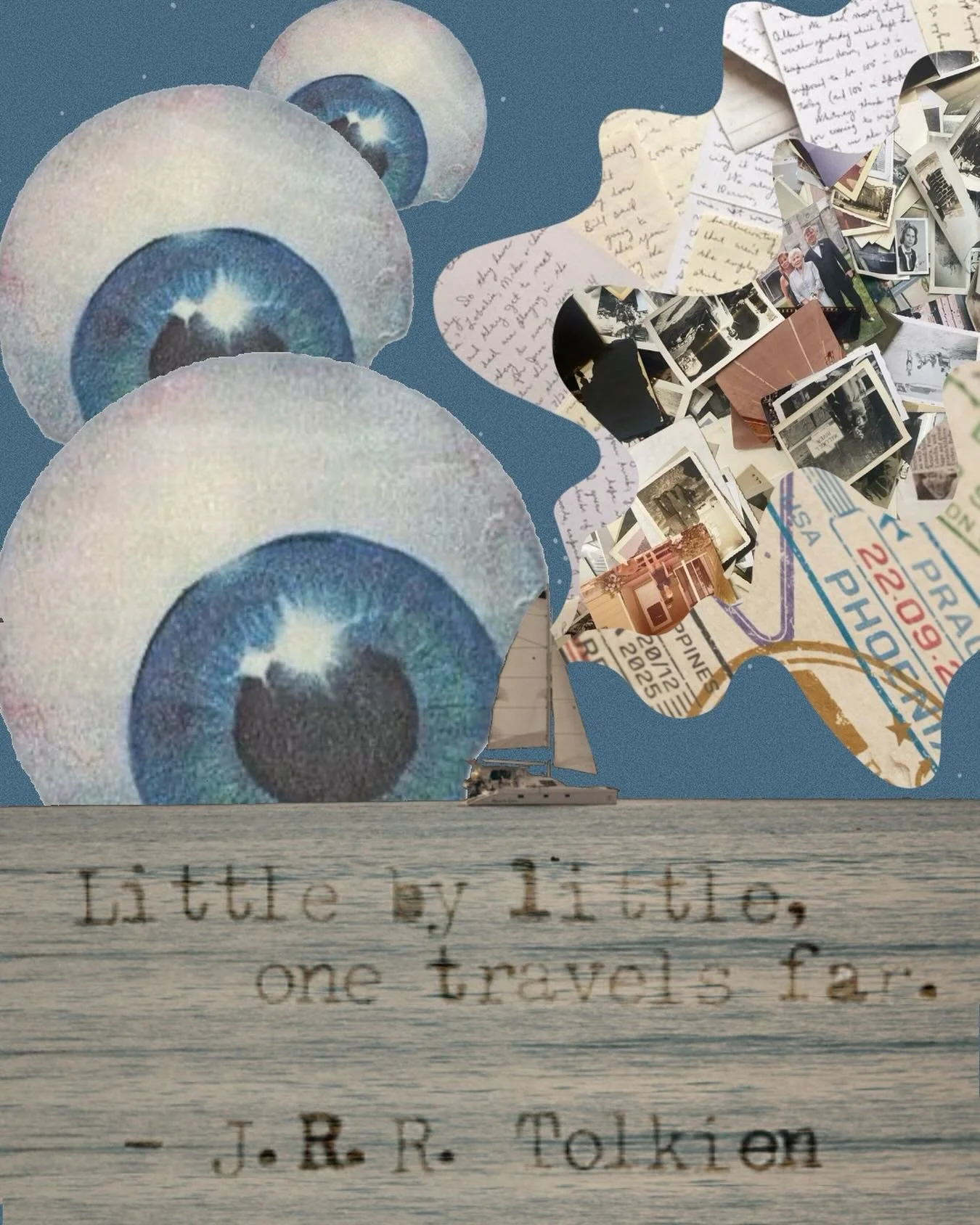 Not at my best today so here's a collage about wishing for travels 💞 should have some photos for you guys tomorrow 🤞

#Collage #Travel #Procreate #Art