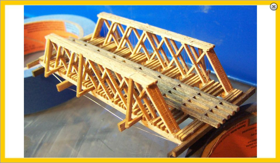 3028 Wood Truss Rod Bridge (55' Span) — Phoenix Model Buildings