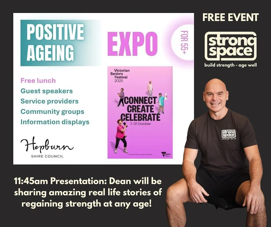 We&rsquo;re excited to be part of the 2025 Positive Ageing Expo hosted by @hepburnshirecouncil! 🙌
Come along on Tuesday 28 October, 10am&ndash;3pm, at the Mechanics Hall, Trentham.
Make sure to catch Dean&rsquo;s session at 11:45am &mdash; it&rsquo;