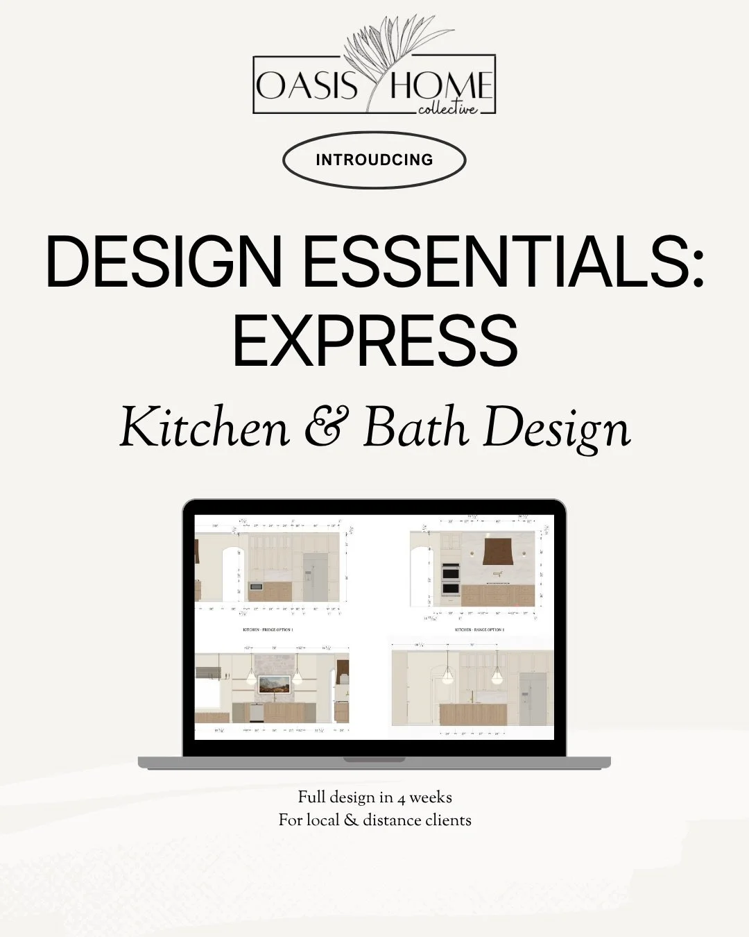 We&rsquo;re officially launching something new for the clients who are ready to move 🔥

Design Essentials: Express

A 4 week kitchen or bathroom design service based on our most popular offering&hellip; now delivered in half the time.

No dragging t