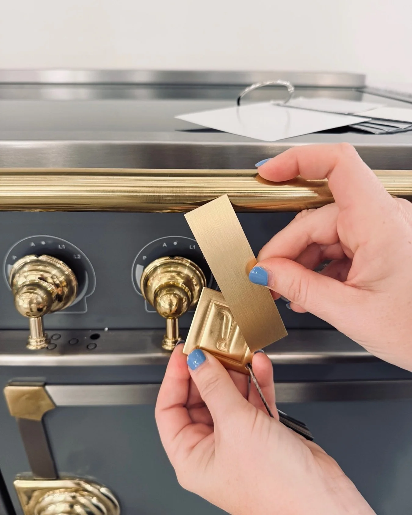 A little bit of this, a little bit of that. 

Intertwining metals is like a fun puzzle in our world. When we are mixing 2 totally different metals like gold and black it&rsquo;s pretty simple. But when we have to mix metals of the same family&hellip;