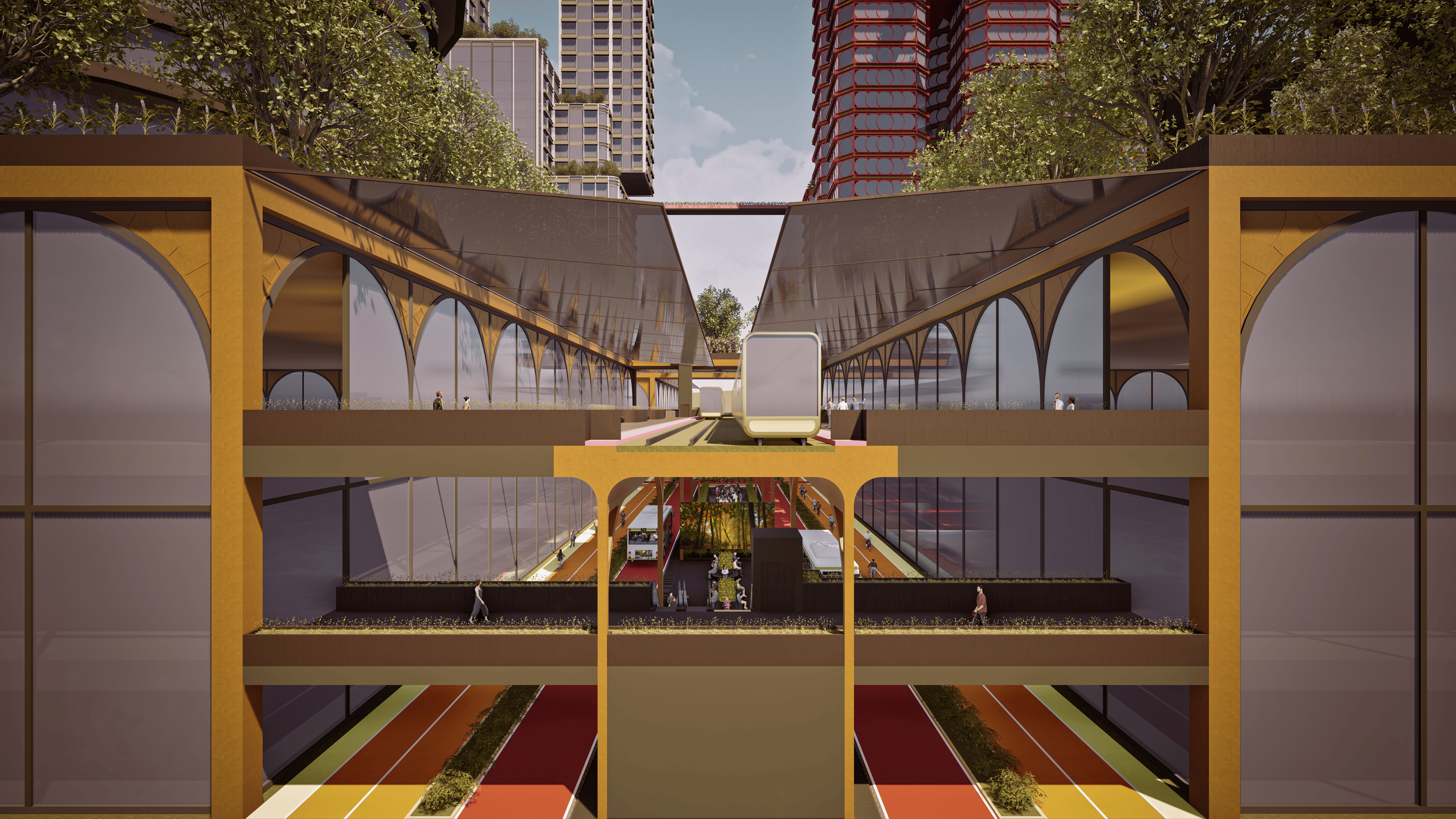 Layered Transportation